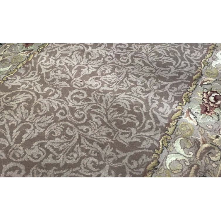 Bokara Rug Co., Inc. Handmade HandKnotted Wool Purple/Gray/Green Rug